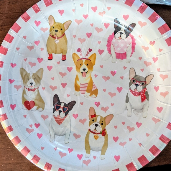 corgi paper plates
